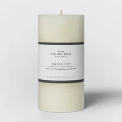 Pillar Candle Soft Cotton White - Threshold™ -Best Home Decoration GUEST f4713196 2100 4643 9a46 22b33129a00c