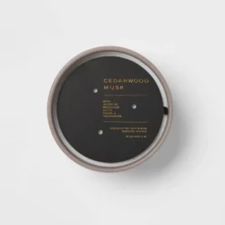 15oz Ceramic Jar 3-Wick Black Label Cedarwood Musk Candle - Threshold™ -Best Home Decoration GUEST fc8996de 3023 4a2d 9f4c 9e684ced1ffe