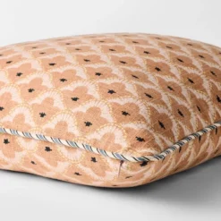 Square Geo Pattern With Striped Piping Peach - Threshold™ Design With Studio McGee -Best Home Decoration GUEST fe5e0fb6 5a7b 4bca 82d3 40d32441c02f