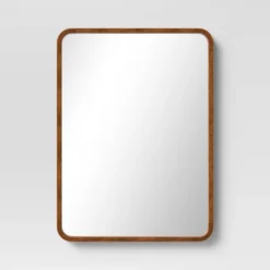 22" X 30" Rounded Corner Wood Wall Mirror - Threshold™ -Best Home Decoration GUEST ff7bba8e 74ae 4afc b36b 07071d1075dc