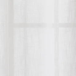 1pc 54"x84" Sheer Contrast Edge Window Curtain Panel White/Natural - Threshold™ -Best Home Decoration GUEST fff1ace0 0ef0 41d9 913d 135bd76d977f